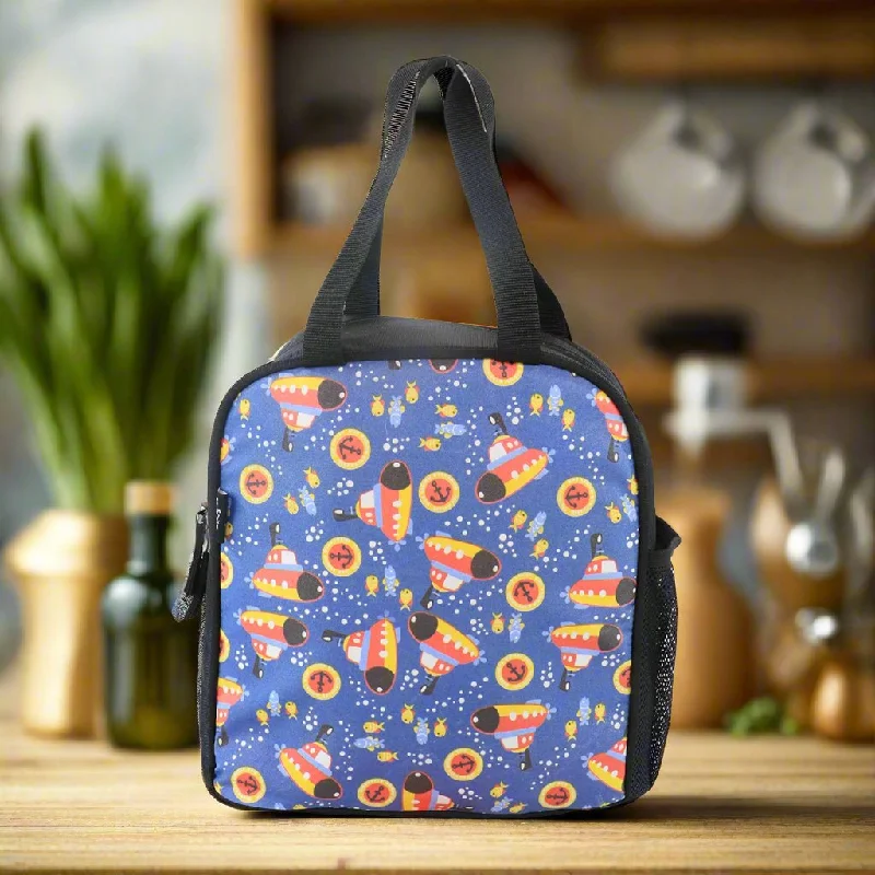 Insulated lunch bags with a built - in ice pack holder for long - day tripsSmily kiddos joy lunch bag- Submarine Theme - Multicolor Insulated lunch bags with a built - in ice pack holder for long - day tripsSmily kiddos joy lunch bag- Submarine Theme - Multicolor