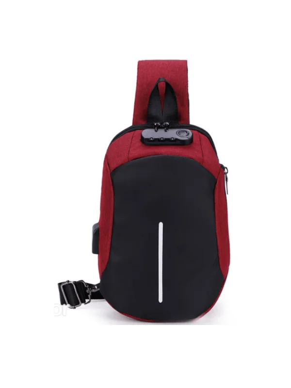 RFID-blocking laptop bag to protect sensitive dataAnti-Theft Bib Backpack Waterproof Shoulder Usb - Red RFID-blocking laptop bag to protect sensitive dataAnti-Theft Bib Backpack Waterproof Shoulder Usb - Red