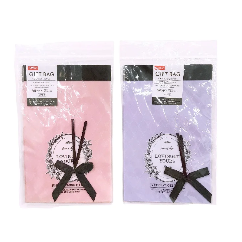 Cartoon - themed paper shopping and gift bags for kids' presentsClear Bag Classical Ribbon 18.5cm x 12cm Cartoon - themed paper shopping and gift bags for kids' presentsClear Bag Classical Ribbon 18.5cm x 12cm