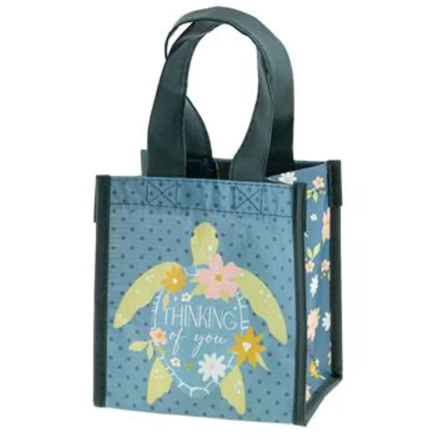 Vintage - style fabric shopping and gift bags with lace trim for a romantic touchkarma recycled small gift bag - turtle Vintage - style fabric shopping and gift bags with lace trim for a romantic touchkarma recycled small gift bag - turtle