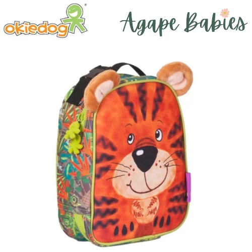 Large - capacity canvas lunch bags with multiple compartments for office workersOkiedog Wildpack Junior Lunch Bag Tiger Large - capacity canvas lunch bags with multiple compartments for office workersOkiedog Wildpack Junior Lunch Bag Tiger