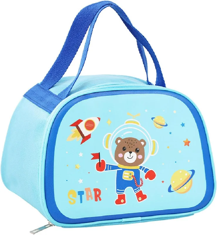 Embroidered lunch bags with floral patterns for a feminine touchCartoon Space Bear Design Small Lunch Bag for Kids Embroidered lunch bags with floral patterns for a feminine touchCartoon Space Bear Design Small Lunch Bag for Kids