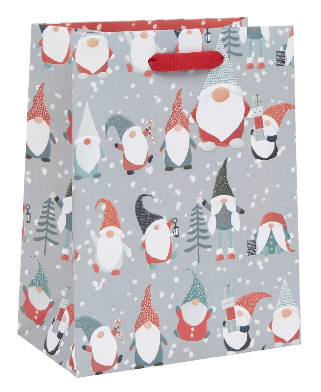 Large - capacity plastic shopping and gift bags with reinforced handles for bulk purchasesChristmas Gift Bag - Medium Grey Gonk Large - capacity plastic shopping and gift bags with reinforced handles for bulk purchasesChristmas Gift Bag - Medium Grey Gonk