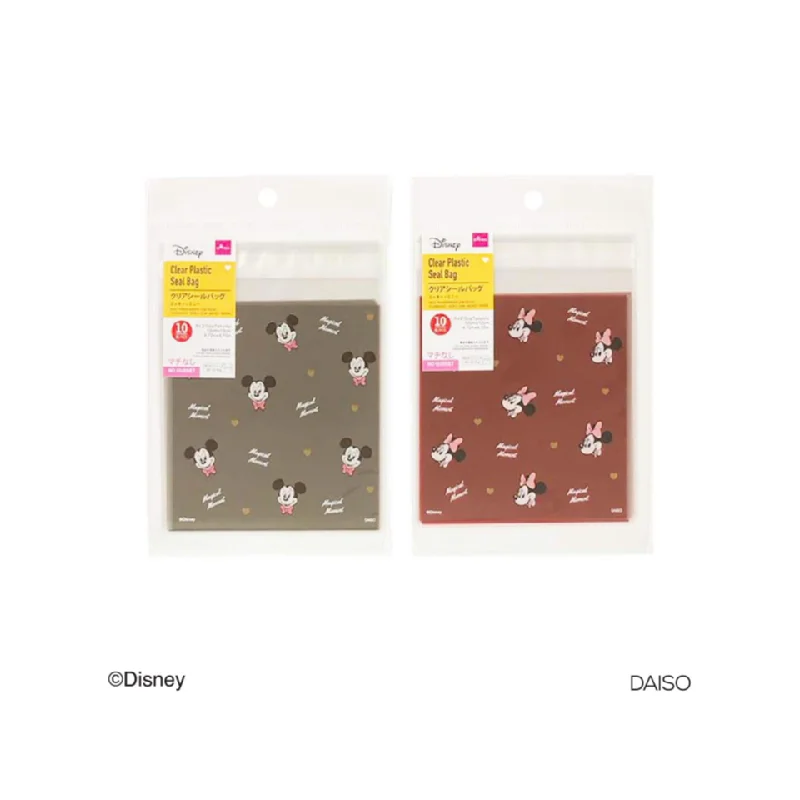 Eco - friendly bamboo shopping and gift bags for sustainable giftingClear Plastic Seal Bag Mickey/Minnie 12cm x 12cm Eco - friendly bamboo shopping and gift bags for sustainable giftingClear Plastic Seal Bag Mickey/Minnie 12cm x 12cm