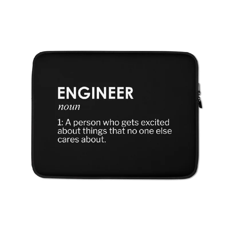 Laptop bag with a padded handle for comfortable carryingEngineer Joke Laptop Case