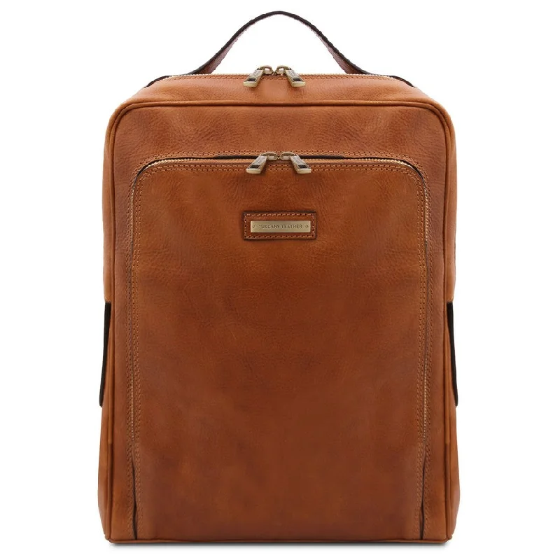 Canvas laptop bag with a detachable shoulder strap for versatilityBangkok Leather Laptop Backpack Canvas laptop bag with a detachable shoulder strap for versatilityBangkok Leather Laptop Backpack