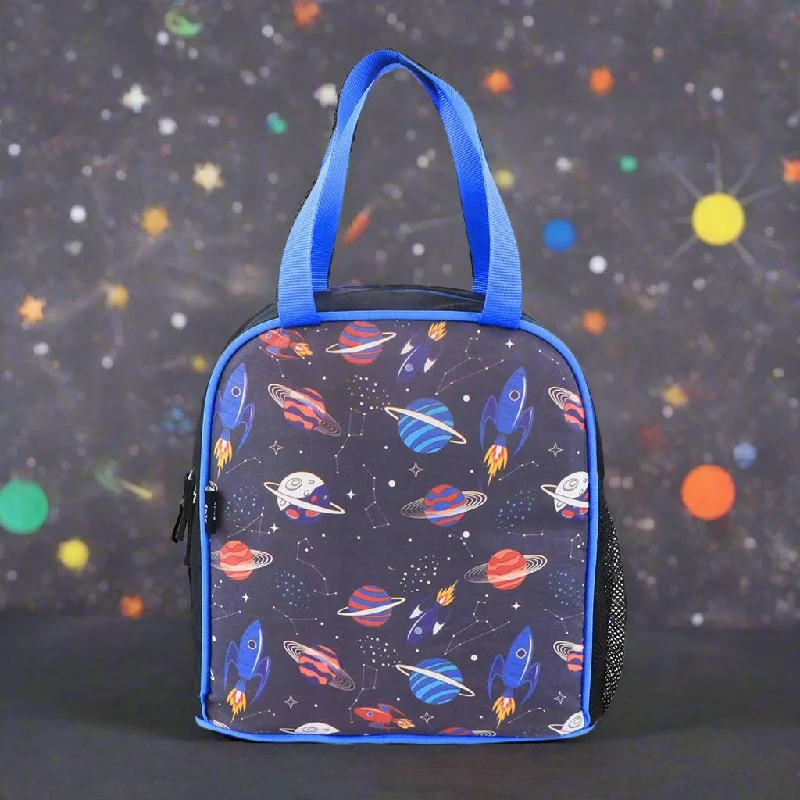 Lunch bags with a personalized monogram for a unique giftSmily kiddos joy lunch bag- space Theme - Violet Lunch bags with a personalized monogram for a unique giftSmily kiddos joy lunch bag- space Theme - Violet