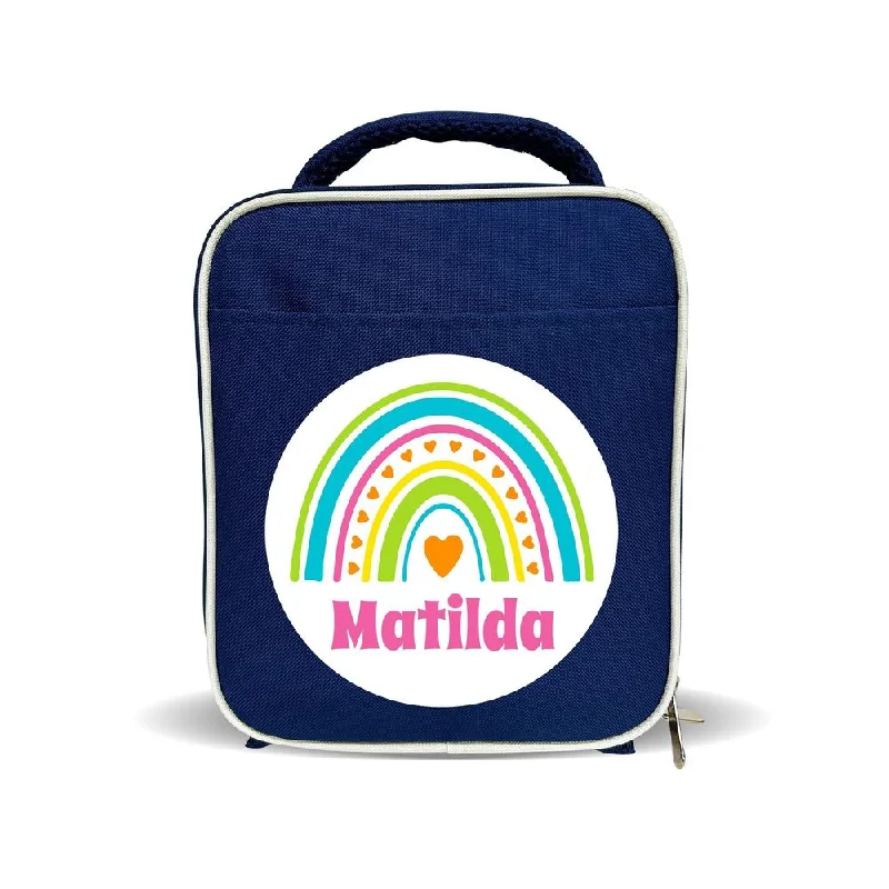 Foldable lunch bags with a compact design for easy storage at homeRainbow Lunch Bag