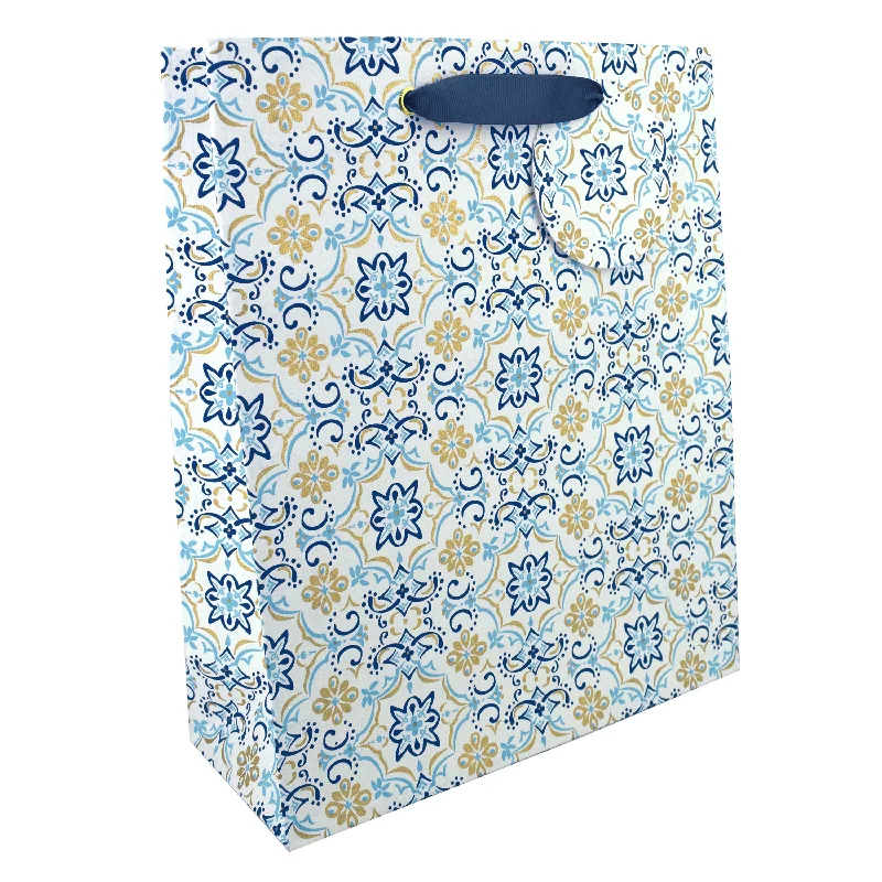 Sparkly sequined shopping and gift bags for glamorous eventsBoho Blue Large Gift Bag Sparkly sequined shopping and gift bags for glamorous eventsBoho Blue Large Gift Bag