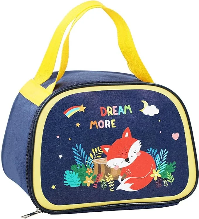 Lunch bags with a magnetic closure for quick and easy accessCartoon Fox Design Small Lunch Bag for Kids Lunch bags with a magnetic closure for quick and easy accessCartoon Fox Design Small Lunch Bag for Kids