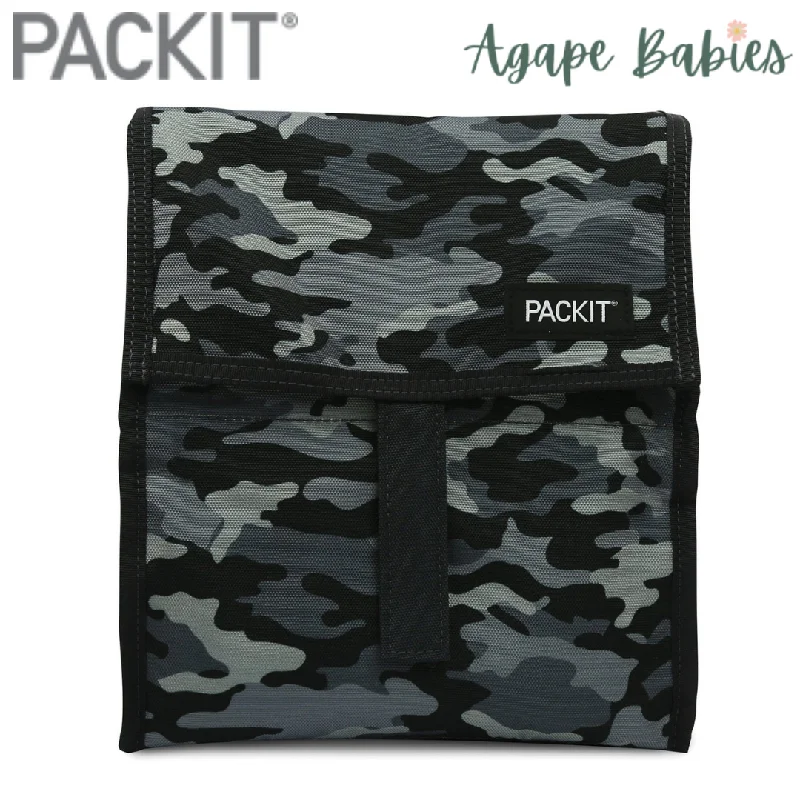 Lunch bags with a removable and washable liner for easy cleaningPackIt Freezable Lunch Bag - Charcoal Camo Lunch bags with a removable and washable liner for easy cleaningPackIt Freezable Lunch Bag - Charcoal Camo