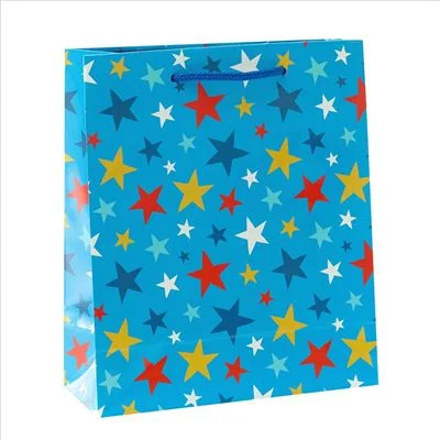 Cartoon - themed paper shopping and gift bags for kids' presentsGift Bag Medium - Blue Star Essential Range Cartoon - themed paper shopping and gift bags for kids' presentsGift Bag Medium - Blue Star Essential Range