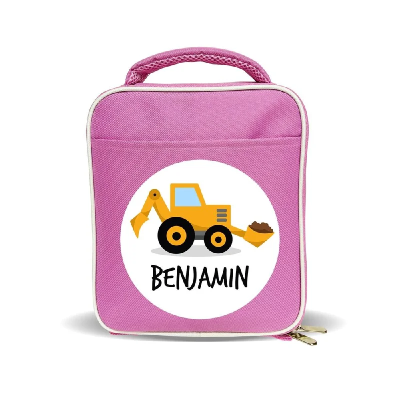 Lunch bags with a magnetic closure for quick and easy accessLittle Digger Lunch Bag