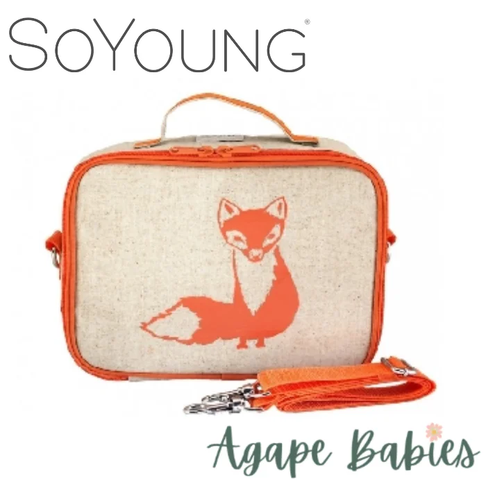 Waterproof nylon lunch bags with a thermal layer for outdoor picnicsSoYoung Lunch Box Bag - Orange Fox Waterproof nylon lunch bags with a thermal layer for outdoor picnicsSoYoung Lunch Box Bag - Orange Fox