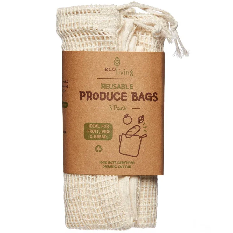 Lunch bags with a personalized monogram for a unique giftEcoliving Organic Cotton Produce & Bread Bag 3 Pack Lunch bags with a personalized monogram for a unique giftEcoliving Organic Cotton Produce & Bread Bag 3 Pack