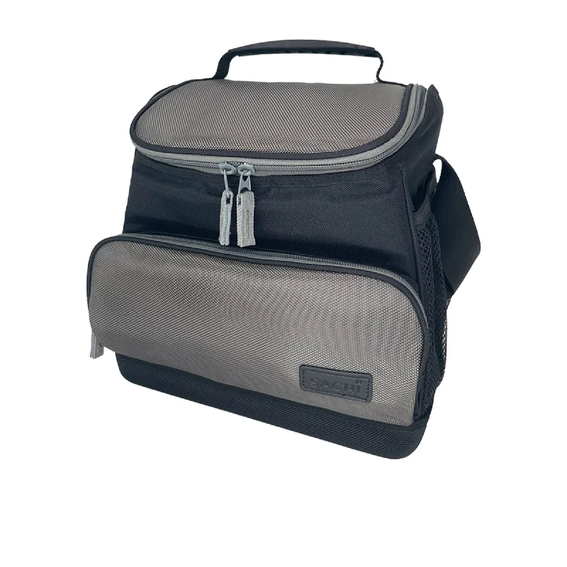 Foldable lunch bags with a compact design for easy storage at homeSachi Rugger Insulated Cooler Bag 12 Litre in Black and Silver Foldable lunch bags with a compact design for easy storage at homeSachi Rugger Insulated Cooler Bag 12 Litre in Black and Silver