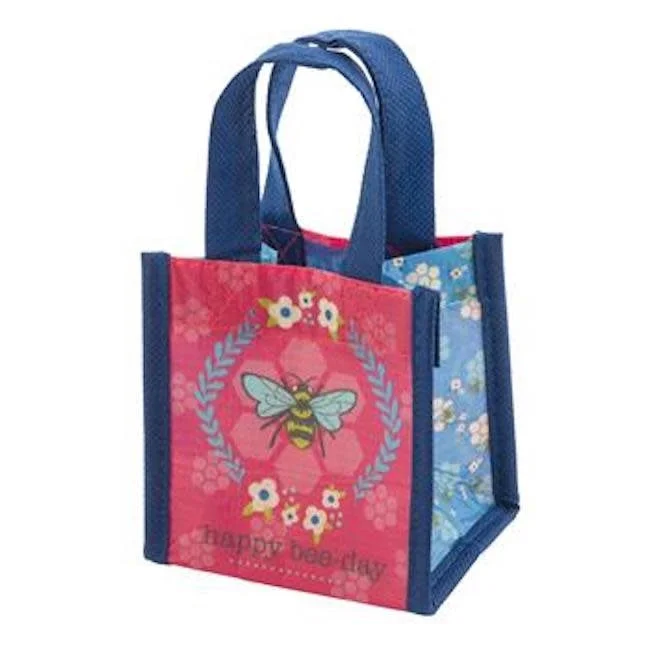 Foldable shopping and gift bags with a compact design for easy storagekarma recycled tiny gift bag - happy bee day Foldable shopping and gift bags with a compact design for easy storagekarma recycled tiny gift bag - happy bee day