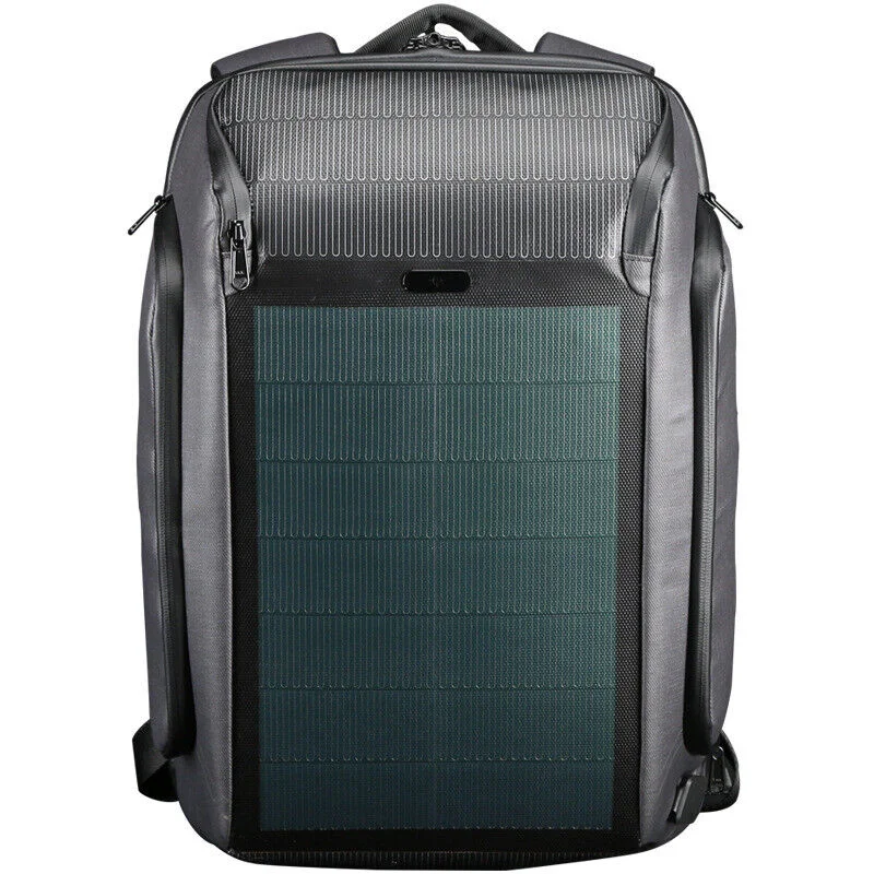 Vintage-style canvas laptop bag with brass hardware for a classic lookKingsons Beam Backpack - The Most Advanced Solar Power Backpack - Waterproof, Anti-Theft Laptop Bag