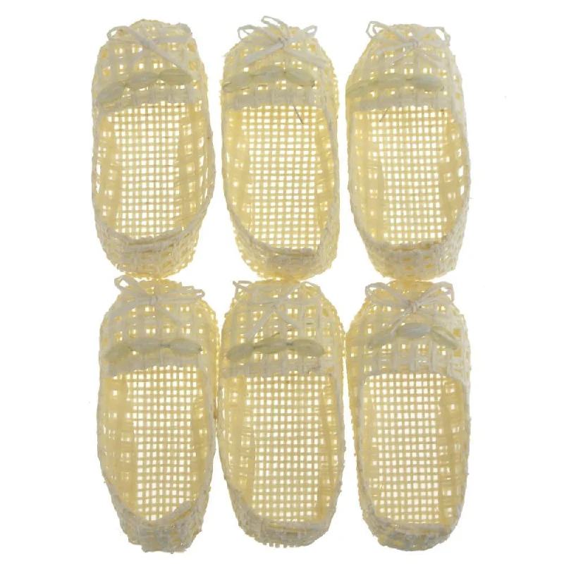 Miniature shopping and gift bags made of satin for small trinkets and jewelryMini Woven Favor Bags, Baby Shoes, Ivory, 3-Inch, 6-Piece Miniature shopping and gift bags made of satin for small trinkets and jewelryMini Woven Favor Bags, Baby Shoes, Ivory, 3-Inch, 6-Piece