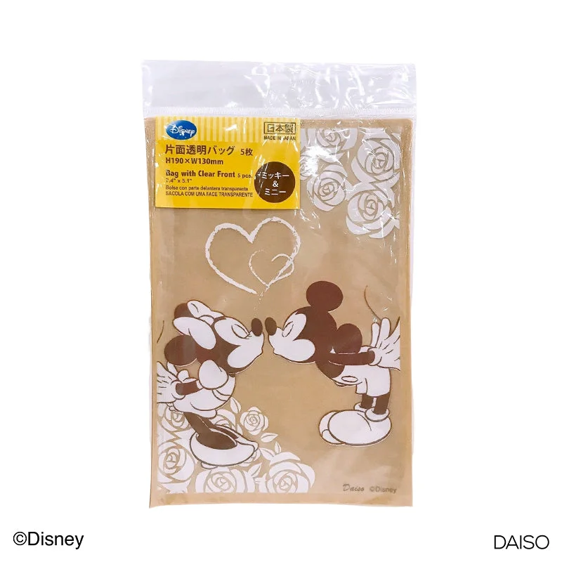 Quilted shopping and gift bags with a soft texture for delicate giftsDisney Bag with clear Front 5bags Mickey and Minnie Quilted shopping and gift bags with a soft texture for delicate giftsDisney Bag with clear Front 5bags Mickey and Minnie