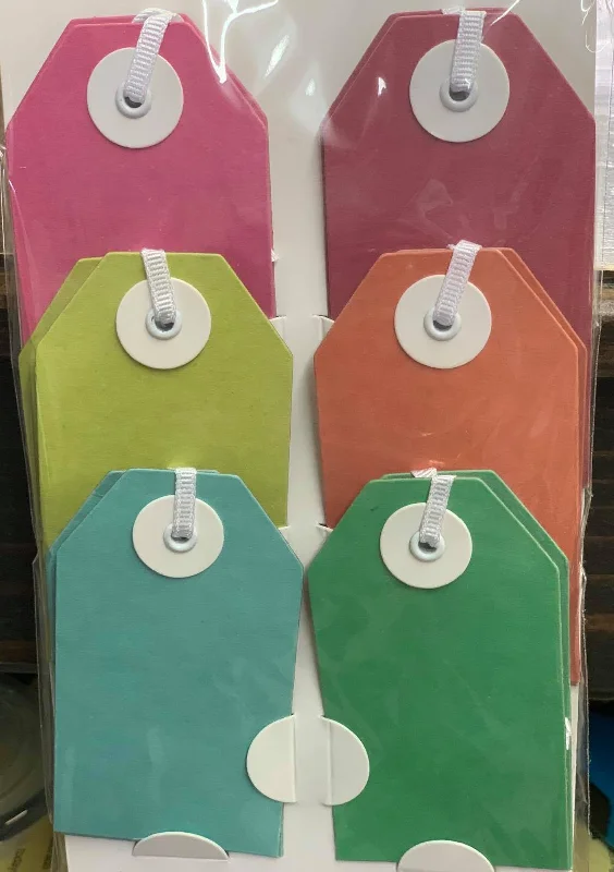 Hand - painted ceramic shopping and gift bags for artisanal giftsRecycled Gift Tags