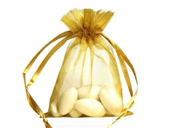 Monogrammed shopping and gift bags with personalized initials for a unique touch4x6 Gold Sheer Organza Bags -10 pcs Monogrammed shopping and gift bags with personalized initials for a unique touch4x6 Gold Sheer Organza Bags -10 pcs