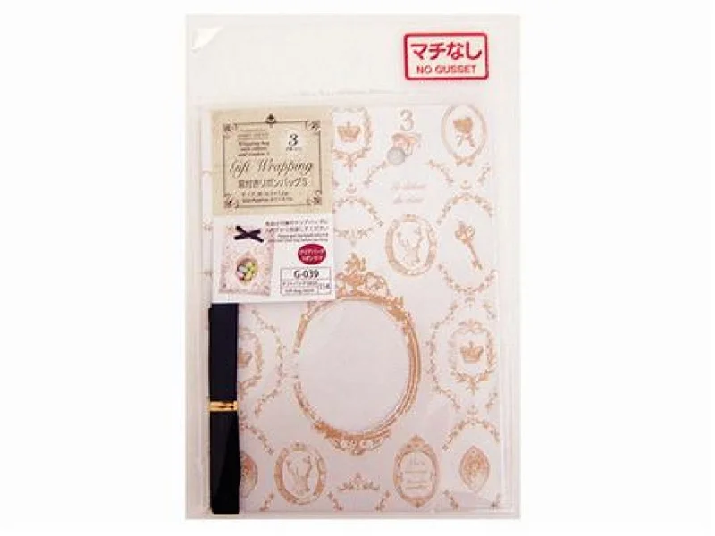 Waterproof nylon shopping and gift bags for outdoor giftsWrapping Bag With Ribbon And Window S Approx.6.5 X 4.7In 3Pieces Antique Waterproof nylon shopping and gift bags for outdoor giftsWrapping Bag With Ribbon And Window S Approx.6.5 X 4.7In 3Pieces Antique