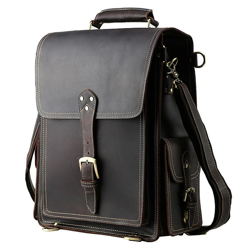 Laptop bag with a built-in USB charging port for on-the-go powerThe Crazy Horse Laptop Backpack Laptop bag with a built-in USB charging port for on-the-go powerThe Crazy Horse Laptop Backpack