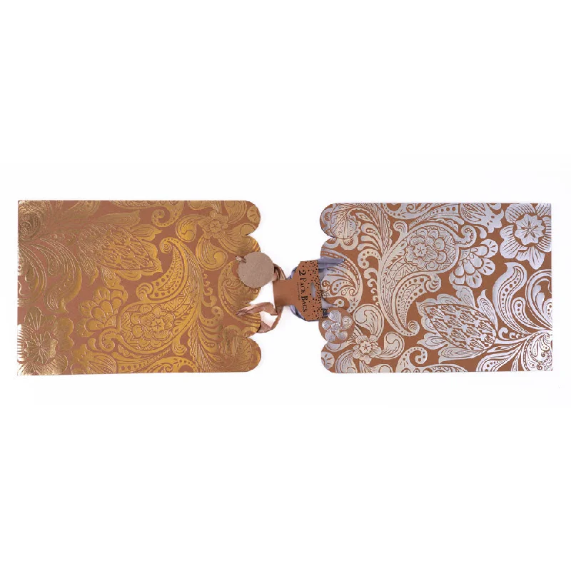Quilted shopping and gift bags with a soft texture for delicate gifts2Pk - XL "Glamour" Color Hot Stamping/Die Cut Kraft Gift Bags Quilted shopping and gift bags with a soft texture for delicate gifts2Pk - XL "Glamour" Color Hot Stamping/Die Cut Kraft Gift Bags