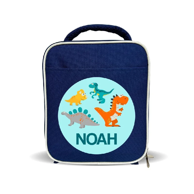 Lunch bags with a personalized monogram for a unique giftDinosaurs Lunch Bag