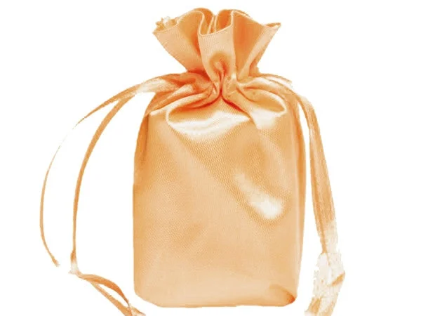 Monogrammed shopping and gift bags with personalized initials for a unique touch6x9 Peach Elegant Satin Bags - 12 pcs Monogrammed shopping and gift bags with personalized initials for a unique touch6x9 Peach Elegant Satin Bags - 12 pcs