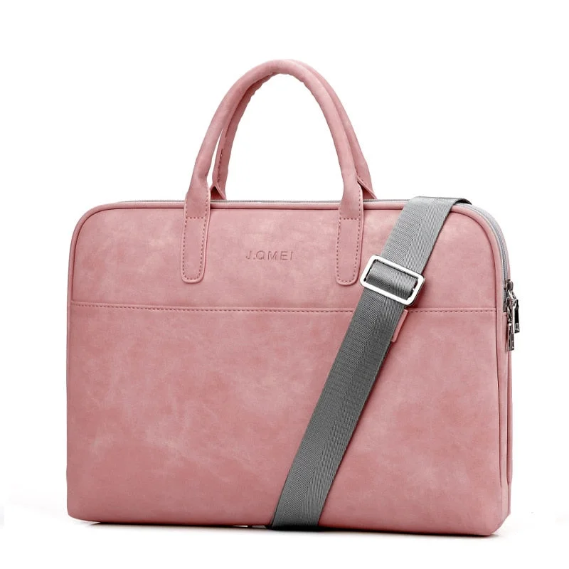 Large-capacity leather laptop bag with multiple compartments for business executivesLeather Classic Laptop Bag for Women 14-inch Large-capacity leather laptop bag with multiple compartments for business executivesLeather Classic Laptop Bag for Women 14-inch