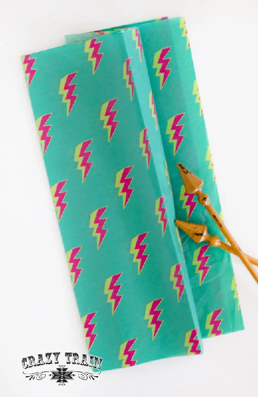 Leatherette shopping and gift bags with a zipper closure for securityTurquoise Bolt Tissue Paper Leatherette shopping and gift bags with a zipper closure for securityTurquoise Bolt Tissue Paper