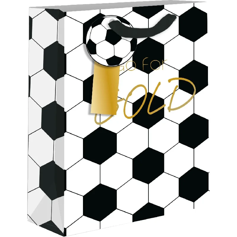 Eco - friendly bamboo shopping and gift bags for sustainable giftingSoccer Medium Gift Bag Eco - friendly bamboo shopping and gift bags for sustainable giftingSoccer Medium Gift Bag