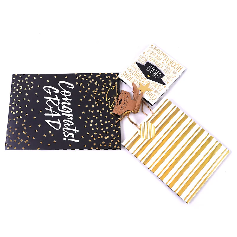 Floral - printed shopping and gift bags with a drawstring top for a feminine lookGraduation-3Pk - Multi Congrats! Grad Hot Stamp W/Mylar Tassle Gift Bags Floral - printed shopping and gift bags with a drawstring top for a feminine lookGraduation-3Pk - Multi Congrats! Grad Hot Stamp W/Mylar Tassle Gift Bags