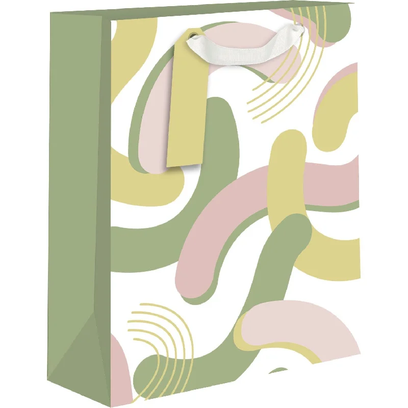 Retro - inspired shopping and gift bags with a bold color palette for nostalgiaGreen & Pink Medium Gift Bag Retro - inspired shopping and gift bags with a bold color palette for nostalgiaGreen & Pink Medium Gift Bag