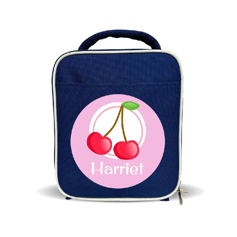 Minimalist lunch bags with a sleek black color for modern consumersCherry Lunch Bag