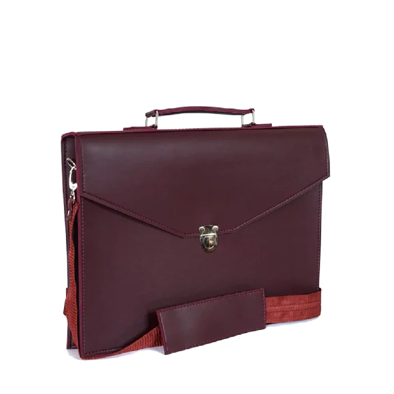 Compact laptop bag for 13-inch laptops for students and lightweight usersBROOKS MAROON Compact laptop bag for 13-inch laptops for students and lightweight usersBROOKS MAROON