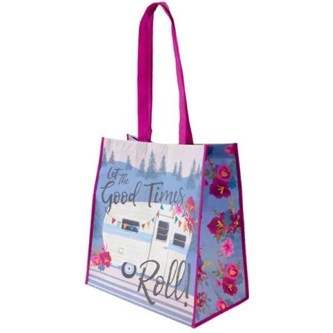 Transparent PVC shopping and gift bags with a decorative ribbon for visibility of contentskarma recycled large gift bag - camper Transparent PVC shopping and gift bags with a decorative ribbon for visibility of contentskarma recycled large gift bag - camper