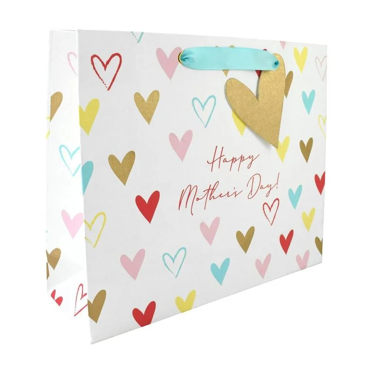 Eco - friendly bamboo shopping and gift bags for sustainable giftingMother's Day Heart Large Gift Bag Eco - friendly bamboo shopping and gift bags for sustainable giftingMother's Day Heart Large Gift Bag