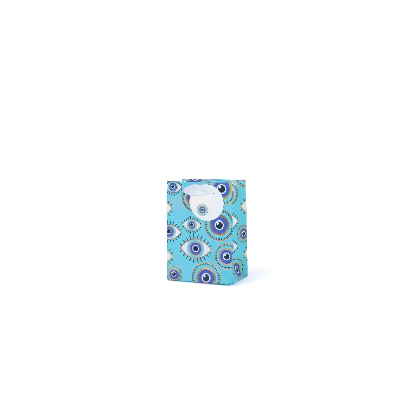 Miniature shopping and gift bags made of satin for small trinkets and jewelryEvileye Small Gift Bags (Aqua) Miniature shopping and gift bags made of satin for small trinkets and jewelryEvileye Small Gift Bags (Aqua)