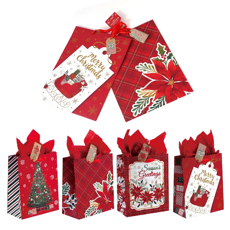 Sparkly sequined shopping and gift bags for glamorous events2Pk Extra Large Christmastime Is Here Printed Bag, 4 Designs Sparkly sequined shopping and gift bags for glamorous events2Pk Extra Large Christmastime Is Here Printed Bag, 4 Designs