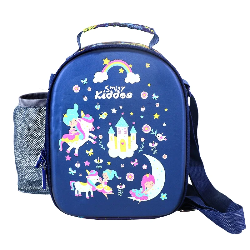 Military - style lunch bags with MOLLE webbing for attaching extra itemsSmily Kiddos Hartop Eva Lunch Bag Unicorn theme - Blue Military - style lunch bags with MOLLE webbing for attaching extra itemsSmily Kiddos Hartop Eva Lunch Bag Unicorn theme - Blue
