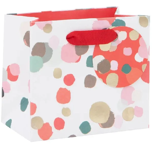 Monogrammed shopping and gift bags with personalized initials for a unique touchTiny White Christmas Glow Gift Bag Monogrammed shopping and gift bags with personalized initials for a unique touchTiny White Christmas Glow Gift Bag
