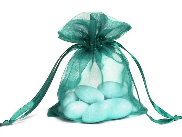 Foldable shopping and gift bags with a compact design for easy storage4x6 Hunter Sheer Organza Bags -10 pcs Foldable shopping and gift bags with a compact design for easy storage4x6 Hunter Sheer Organza Bags -10 pcs