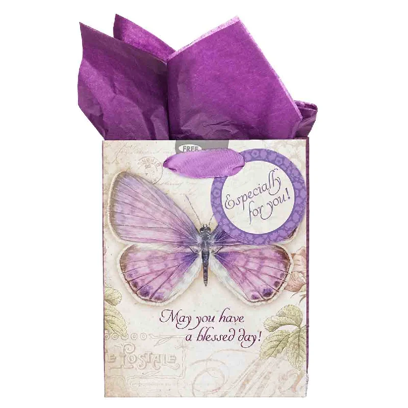 Large - capacity plastic shopping and gift bags with reinforced handles for bulk purchasesMay You Have A Blessed Day Small Gift Bag With Gift Tag - Numbers 6:24 Large - capacity plastic shopping and gift bags with reinforced handles for bulk purchasesMay You Have A Blessed Day Small Gift Bag With Gift Tag - Numbers 6:24