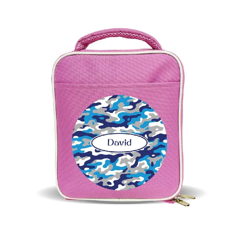 Foldable lunch bags with a compact design for easy storage at homeCamo Lunch Bag