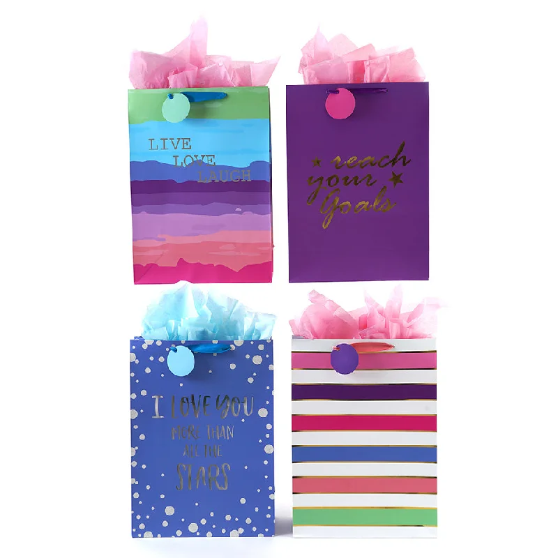 Eco - friendly bamboo shopping and gift bags for sustainable giftingExtra Large Inspirational Dreams Hot Stamp Bag, 4 Designs Eco - friendly bamboo shopping and gift bags for sustainable giftingExtra Large Inspirational Dreams Hot Stamp Bag, 4 Designs