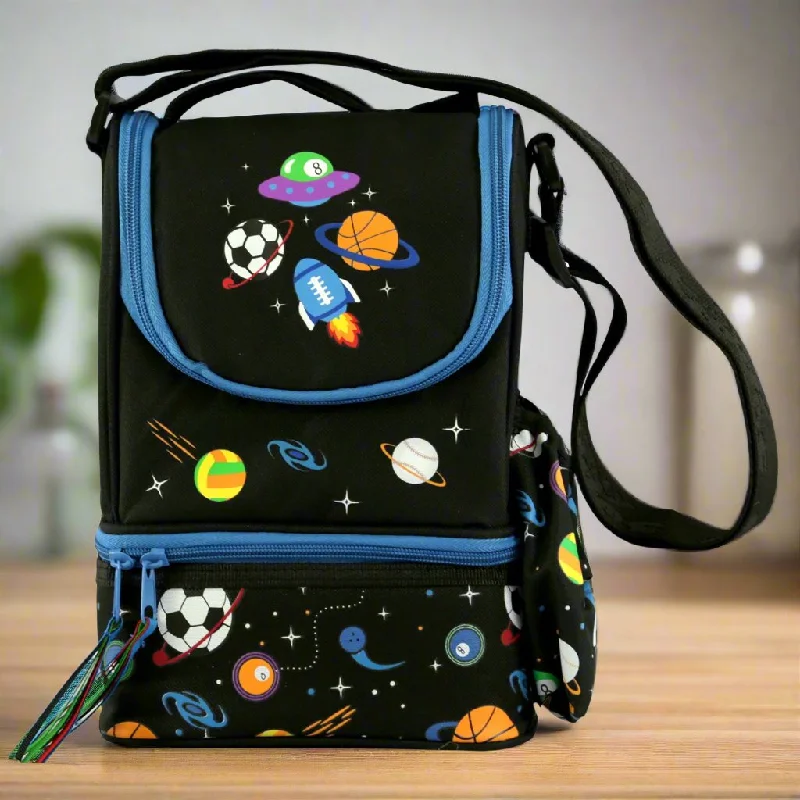 Lunch bags with a ventilation system to keep food freshSmily Kiddos Strap Lunch Bag - Black Lunch bags with a ventilation system to keep food freshSmily Kiddos Strap Lunch Bag - Black
