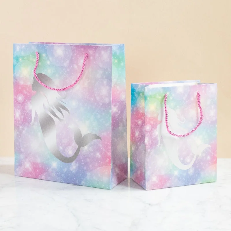 Waterproof nylon shopping and gift bags for outdoor giftsColorful Mermaid Gift Bag (Set of 4) Waterproof nylon shopping and gift bags for outdoor giftsColorful Mermaid Gift Bag (Set of 4)